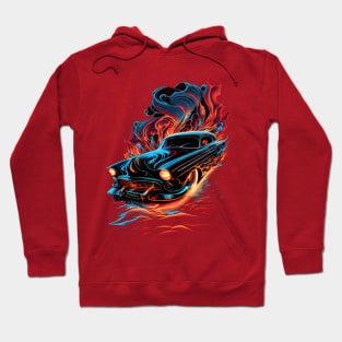 Blazing 50's Buick Roadmaster Hoodie